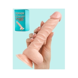  21 cm Yumuşak Doku Dildo